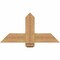Ekena Millwork Eugene Smooth Timber Gable Bracket, Western Red Cedar, 36"W x 18"H x 3 1/2"D x 5 1/2"F, 12/12 Pitch GBW036X18X0406EUG00SWR - alternate 1